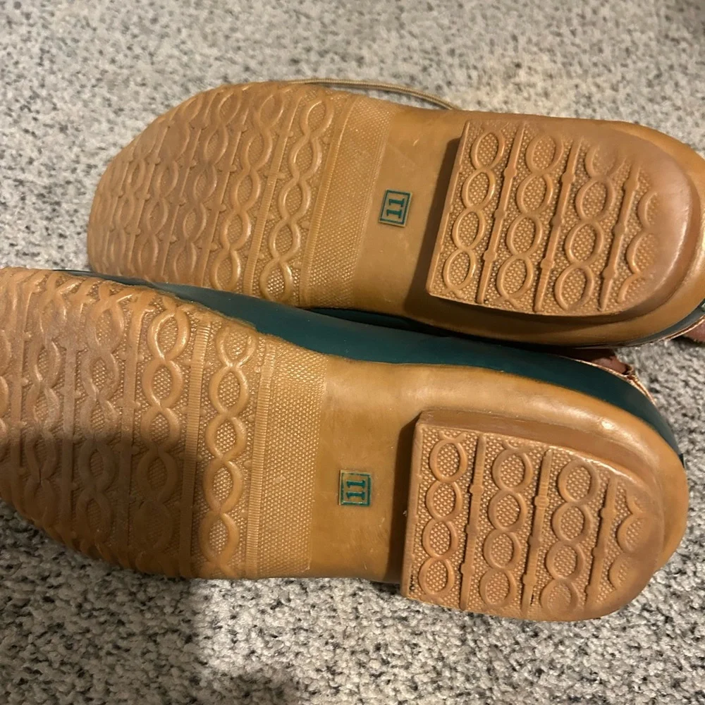 Men's Green and Brown Duck Boots